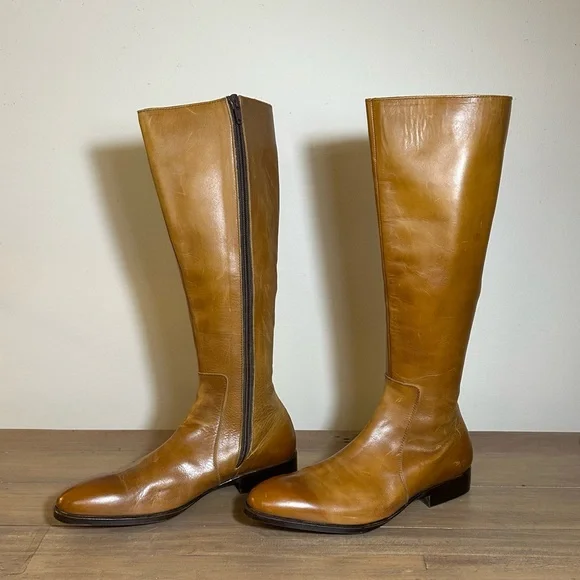 John Fluevog Brown knee high Boots (slim fit) - Picture 3 of 7